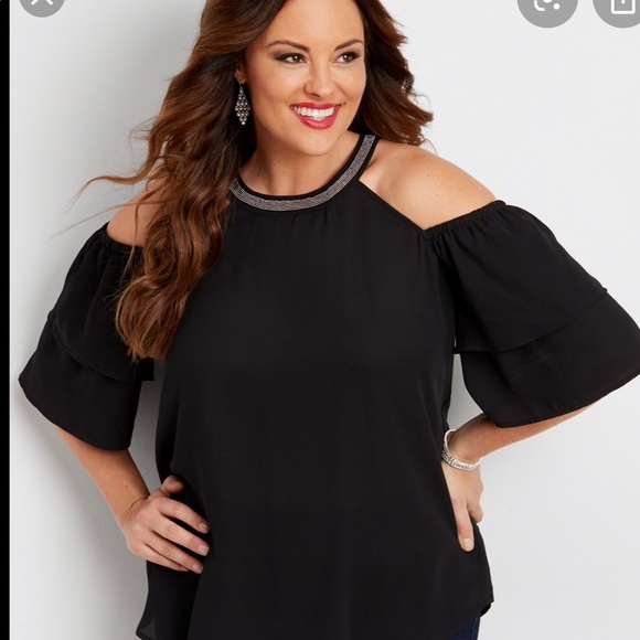 Maurices Tops - Cold Shoulder Blouse